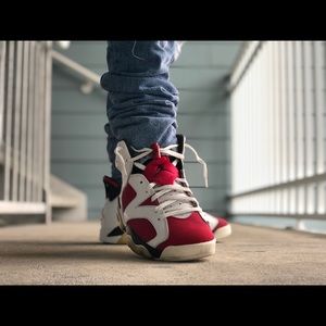 Jordan 6 carmines size 7.5 $120 obo